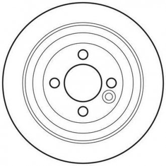 Тормозной диск задняя левая/правая (без болтов) MINI (R56), (R57), (R58), (R59), CLUBMAN (R55), CLUBVAN (R55) 1.6/1.6D/2.0D 11.06-06.15 Jurid 562700JC (фото 1)