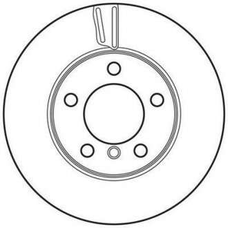 Тормозной диск передняя левая/правая (без болтов) MINI COUNTRYMAN (R60), PACEMAN (R61) 1.6/1.6D/2.0D 08.10-10.16 Jurid 562708JC