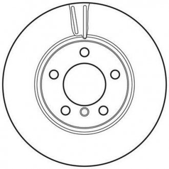 Тормозной диск передняя левая/правая (без болтов) MINI COUNTRYMAN (R60), PACEMAN (R61) 1.6 08.10-10.16 Jurid 562717JC