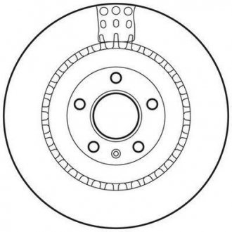 Тормозной диск задний левый/правый AUDI A4 ALLROAD B8, A4 ALLROAD B9, A4 B8, A4 B9, A5, A6 ALLROAD C7, A6 C7, A7, A8 D4, Q5, Q7; PORSCHE MACAN; Volkswagen TOUAREG 1.8-4.2 06.07- Jurid 562735JC (фото 1)