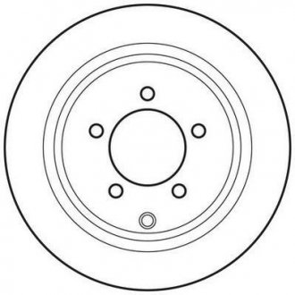 Тормозной диск задняя левая/правая (без болтов) CHRYSLER 200, SEBRING; DODGE CALIBER; JEEP COMPASS, PATRIOT 1.8-3.6ALK 06.06- Jurid 562756JC