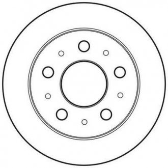 Гальмівний диск задня ліва/права (без болтів) CITROEN JUMPER; FIAT DUCATO; PEUGEOT BOXER 1.9D-2.8D 02.94- Jurid 562757JC (фото 1)