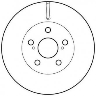 Фото автозапчастини гальмівний диск передня ліва/права (без болтів) TOYOTA PRIUS 1.8H 06.08- Jurid 562766JC