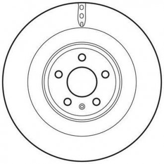 Гальмівний диск задня ліва/права AUDI A6 C7, A7, A8 D4 4.0-6.3 11.09-09.18 Jurid 562767JC
