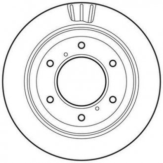 Тормозной диск задняя левая / правая (без болтов) Jurid 562777JC (фото 1)