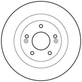 Фото автозапчасти тормозной диск задняя левая/правая (без болтов) HYUNDAI SANTA FE II 2.2D/2.7 03.06-12.12 Jurid 562779JC (фото 1)