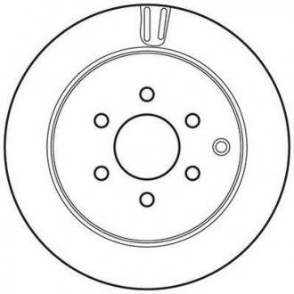 Тормозной диск задняя левая/правая NISSAN NP300 NAVARA, PATHFINDER III 2.5D/3.0D/4.0 10.04- Jurid 562782JC (фото 1)