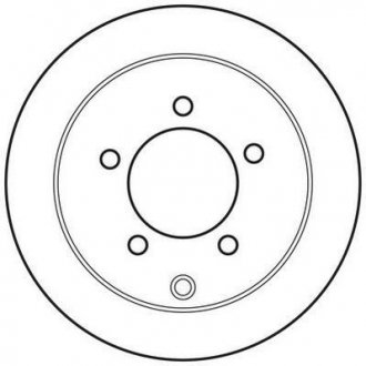 Тормозной диск задняя левая/правая MITSUBISHI LANCER VIII 1.5-2.0D 01.08- Jurid 562783JC