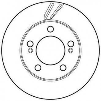 Тормозной диск передняя левая/правая (без болтов) SSANGYONG ACTYON I, ACTYON SPORTS I, KYRON, REXTON/REXTON II, REXTON W/REXTON 2.0D-3.2 Jurid 562785JC