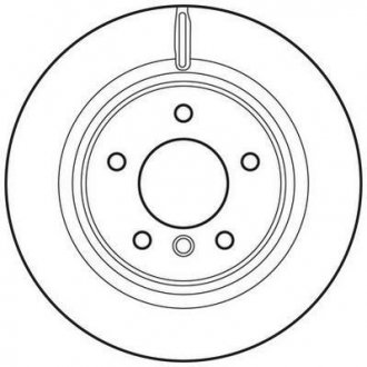 Тормозной диск задняя левая/правая (без болтов) BMW 1 (E82), 1 (E88) 2.0/2.0D/3.0 09.07-12.13 Jurid 562786JC (фото 1)