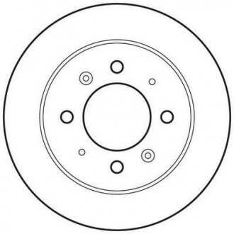 Тормозной диск задняя левая/правая (без болтов) KIA CERATO I 1.5D-2.0D 03.04- Jurid 562788JC