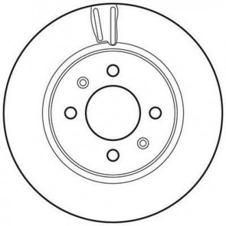 Тормозной диск передняя левая/правая (без болтов) HYUNDAI I20 I, I20 II 1.2 09.08- Jurid 562796JC