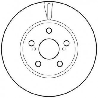 Гальмівний диск передня ліва/права (без болтів) TOYOTA PRIUS 1.5H 09.03-12.09 Jurid 562797JC