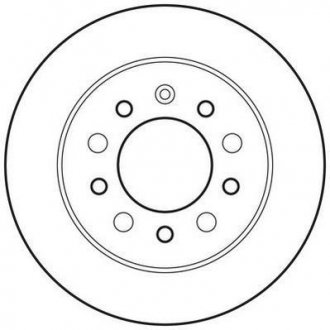 Гальмівний диск задня ліва/права (без болтів) HYUNDAI COUPE, TIBURON 1.6/2.0/2.7 01.01-08.09 Jurid 562816JC (фото 1)