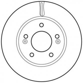 Тормозной диск передняя левая/правая (без болтов) HYUNDAI ELANTRA IV 2.0 06.06-06.11 Jurid 562817JC (фото 1)