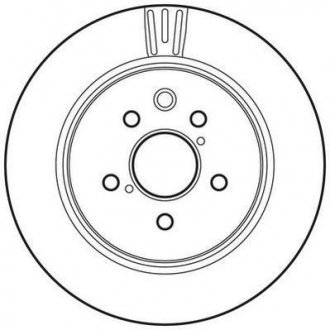 Тормозной диск задняя левая/правая LEXUS GS, IS C, IS II, IS III 2.2D-4.6 04.05- Jurid 562823JC (фото 1)