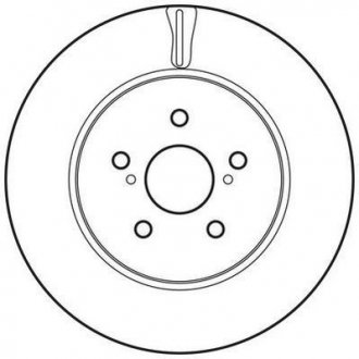 Гальмівний диск передня ліва/права (без болтів) LEXUS RX 3.0-3.5H 05.03-10.15 Jurid 562824JC