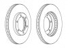 Тормозной диск передняя левая/правая (без болтов) TOYOTA HIACE IV 2.4-2.7 08.87-12.12 Jurid 562838JC (фото 1)