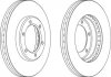 Гальмівний диск передня ліва/права (без болтів) TOYOTA HIACE IV 2.4-2.7 08.87-12.12 Jurid 562838JC (фото 2)