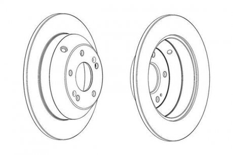 Тормозной диск, задний левая/правая (302mmx11mm) HYUNDAI GRAND SANTA FE 2.0 CRDi/2.0 CRDi 4WD/2.0 CRDi 4x4/2.4 CRDi 4D/4. /2.4 CVVT 4W Jurid 562842JC (фото 1)