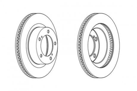 Фото автозапчасти тормозной диск передняя левая/правая LEXUS LX; TOYOTA LAND CRUISER 200 4.5D-5.7 09.07- Jurid 562887JC-1