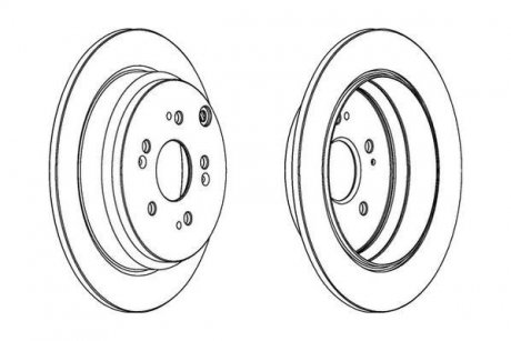 Тормозной диск передняя левая/правая (без болтов) AUDI A4 B8, A5, Q5 3.0-4.2 06.07-05.17 Jurid 562888JC-1 (фото 1)