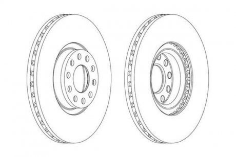 Тормозной диск передняя левая/правая (без болтов) AUDI A6 C5 1.8-4.2 02.97-01.05 Jurid 562890JC-1