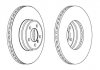Тормозной диск передняя левая/правая (без болтов) LAND ROVER RANGE ROVER III 3.0D/4.4 03.02-08.12 Jurid 562899JC-1 (фото 1)