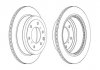 Гальмівний диск задня ліва/права (без болтів) MITSUBISHI PAJERO IV 3.2D/3.8 10.06- Jurid 562914JC (фото 1)