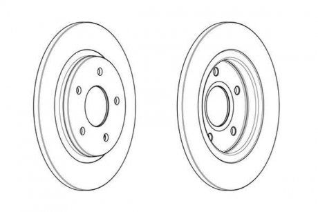 Тормозной диск задняя левая/правая CHRYSLER VOYAGER V; DODGE JOURNEY; FIAT FREEMONT 2.0D-3.8 10.07- Jurid 563011JC