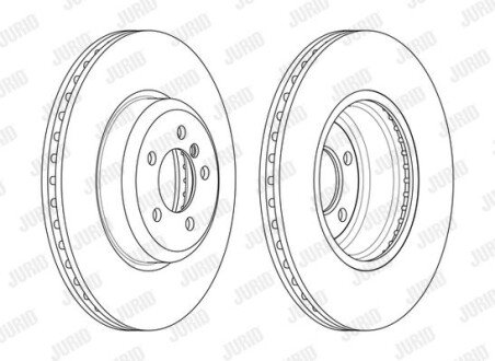 Фото автозапчастини гальмівний диск Jurid 563133JC1 (фото 1)