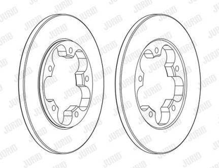 Фото автозапчасти диск гальмівний Jurid 563138JC