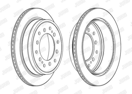 Фото автозапчастини диск гальмівний Jurid 563157JC