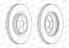 Тормозной диск передняя левая/правая INFINITI FX, G, M, Q50, Q60, Q70, QX70; NISSAN 370Z 2.0-5.0 09.07- Jurid 563195JC-1 (фото 1)