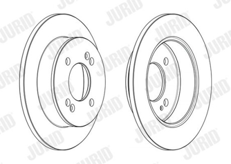 Фото автозапчасти диск гальмівний Jurid 563219JC