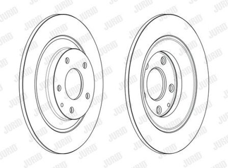 Фото автозапчасти mazda гальмівний диск задн.cx-5 11- Jurid 563232JC