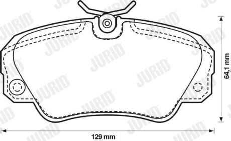 Фото автозапчасти колодки тормозные дисковые OPEL OMEGA B передн. Jurid 571493J