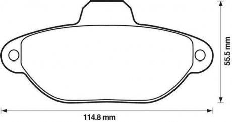 FIAT Тормозные колодки передние Punto -99Cinquecento 700,900,1.1 92- Jurid 571749J (фото 1)