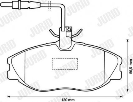 Колодки гальмівні дискові Jurid 571898J