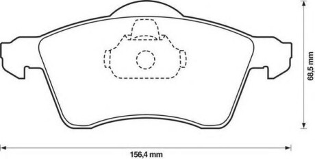 Фото автозапчасти колодки тормозные дисковые VW T4 (70XB, 70XC, 7DB, 7DW) передн. Jurid 571934J