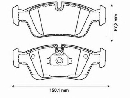 Фото автозапчасти колодки тормозные дисковые BMW 3 (E36) передн. Jurid 571959J