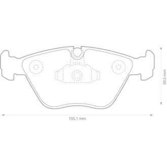 Фото автозапчастини гальмівні колодки передні BMW 3, X3, Z4 Jurid 571994J