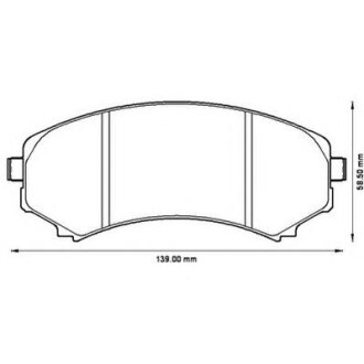 Фото автозапчасти колодки тормозные дисковые MAZDA MPV,MITSUBISHI PAJERO, передн. Jurid 572497J