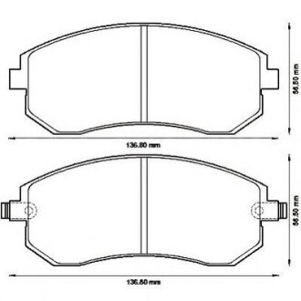 Фото автозапчасти колодки тормозные дисковые SUBARU FORESTER (SF, SG), IMPREZA (GD, GG) передн. Jurid 572550J