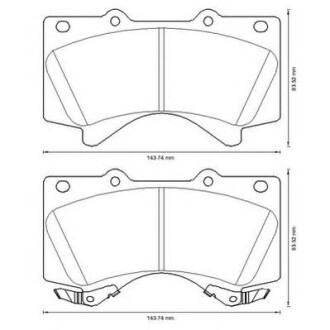 Фото автозапчасти колодки тормозные дисковые TOYOTA LAND CRUISER 100 4.2D J100 1998- передн. Jurid 572599J