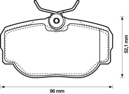 Фото автозапчастини гальмівні колодки задні Land Rover Discovery II, Range Rover II Jurid 573067J