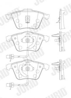 Гальмівні колодки передні Audi A6 Jurid 573145J