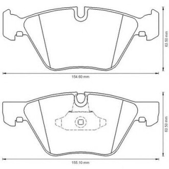 Фото автозапчасти гальмівні колодки передні BMW 1 / 3 / 5 / Z4 Jurid 573151J