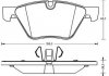 Фото автозапчастини керамічні гальмівні накладки передн. BMW 1 (E81) 2.0/2.0D 09.06-12.11 Jurid 573187JC (фото 1)