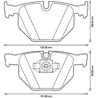 Фото автозапчасти колодки тормозные дисковые BMW 7 задн. Jurid 573228J